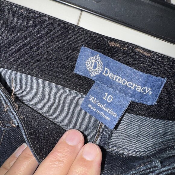 Democracy Jeans Womens Size 10 Blue Dark wash Skinny ankle Ab Technology - Picture 7 of 12